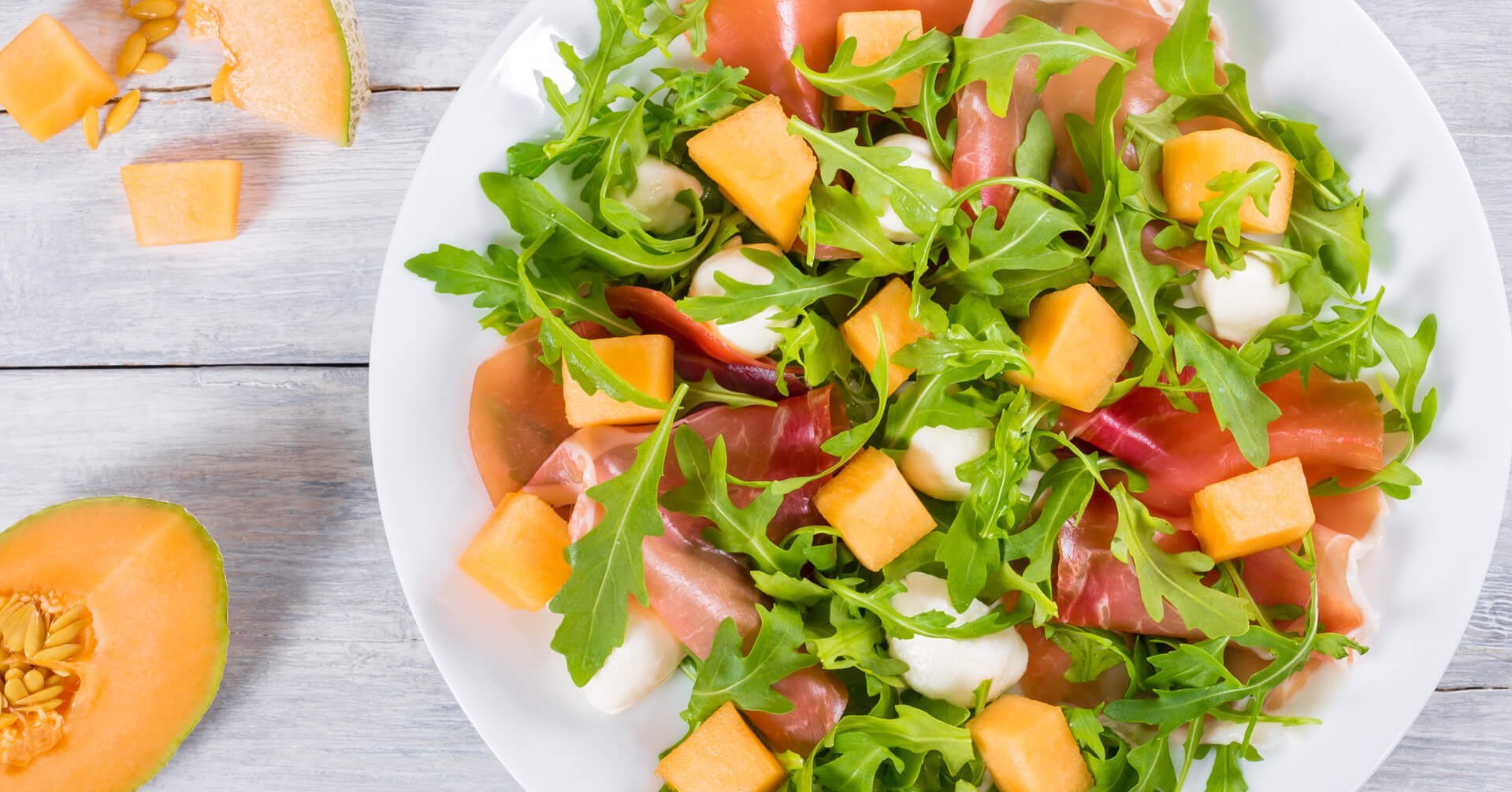 Melonen-Schinken-Salat mit Honig-Senf-Dressing | Rezepte | Sachsenmilch